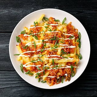 loaded K-street fries