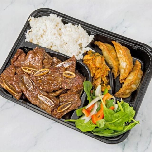 Spicy Premium Short Rib Bento.