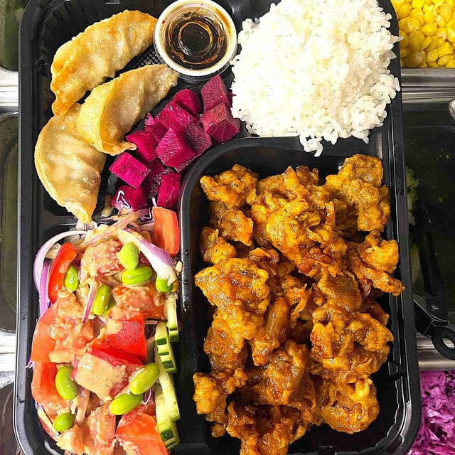 Soy Garlic Chicken Bento.